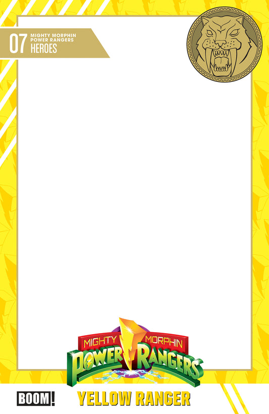 Mighty Morphin Power Rangers (2026) #7 D Trading Card Blank Sketch Variant