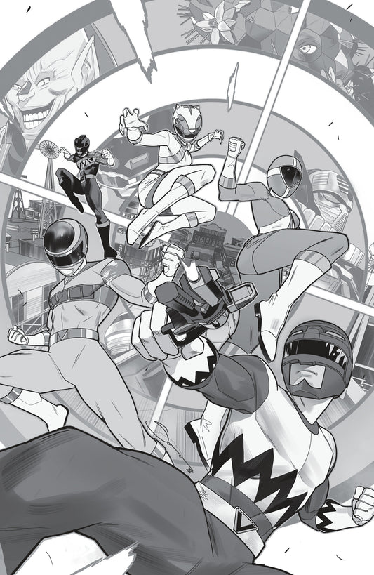 Cover of Power Rangers Unlimited #7 J Unlimited Variant (Full Art, Sorressa), cover art by Federico Sorressa