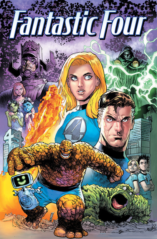 Cover of Fantastic Four Vol. 3: Six Adventures Across Time And Space, cover art by Humberto Ramos