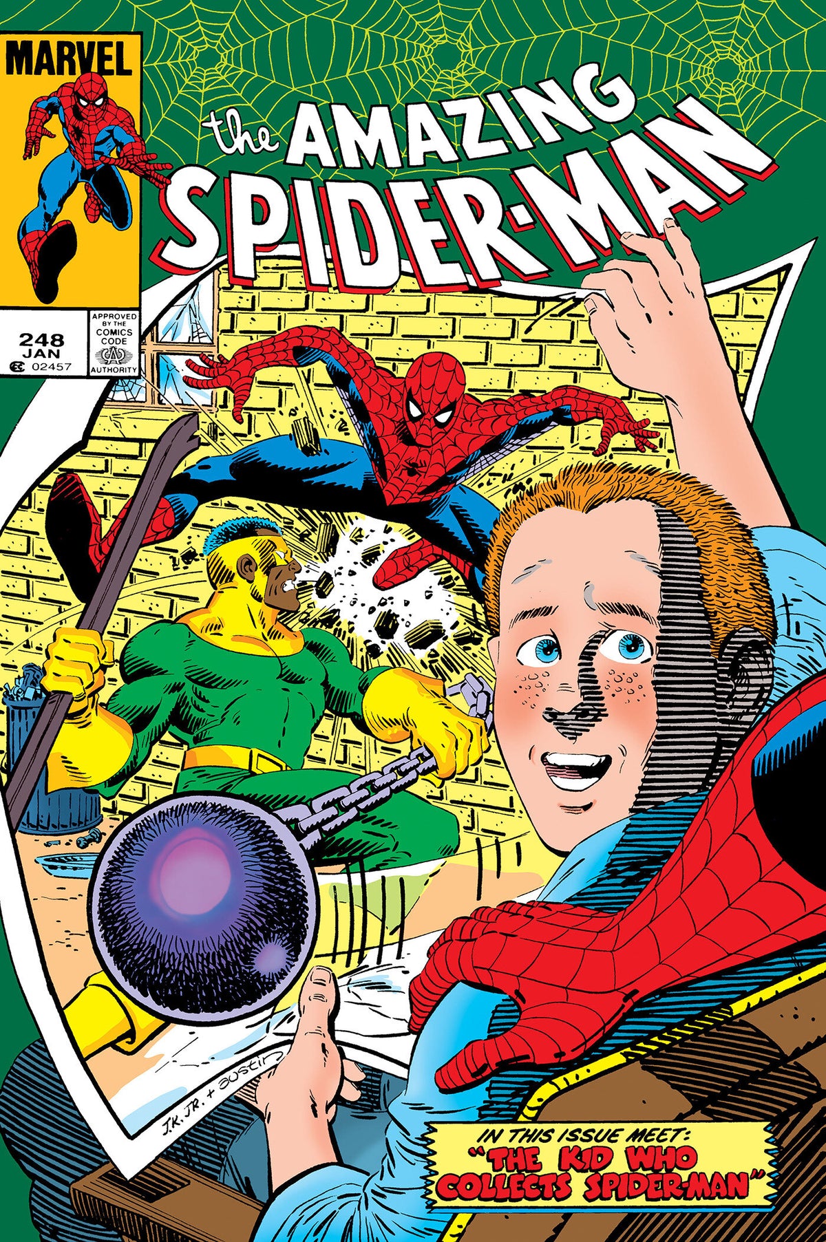Cover of The Amazing Spider-Man Omnibus Vol. 8 John Romita Jr. Kid Who Collects Spider-Man Cover [DM Only], cover art by John