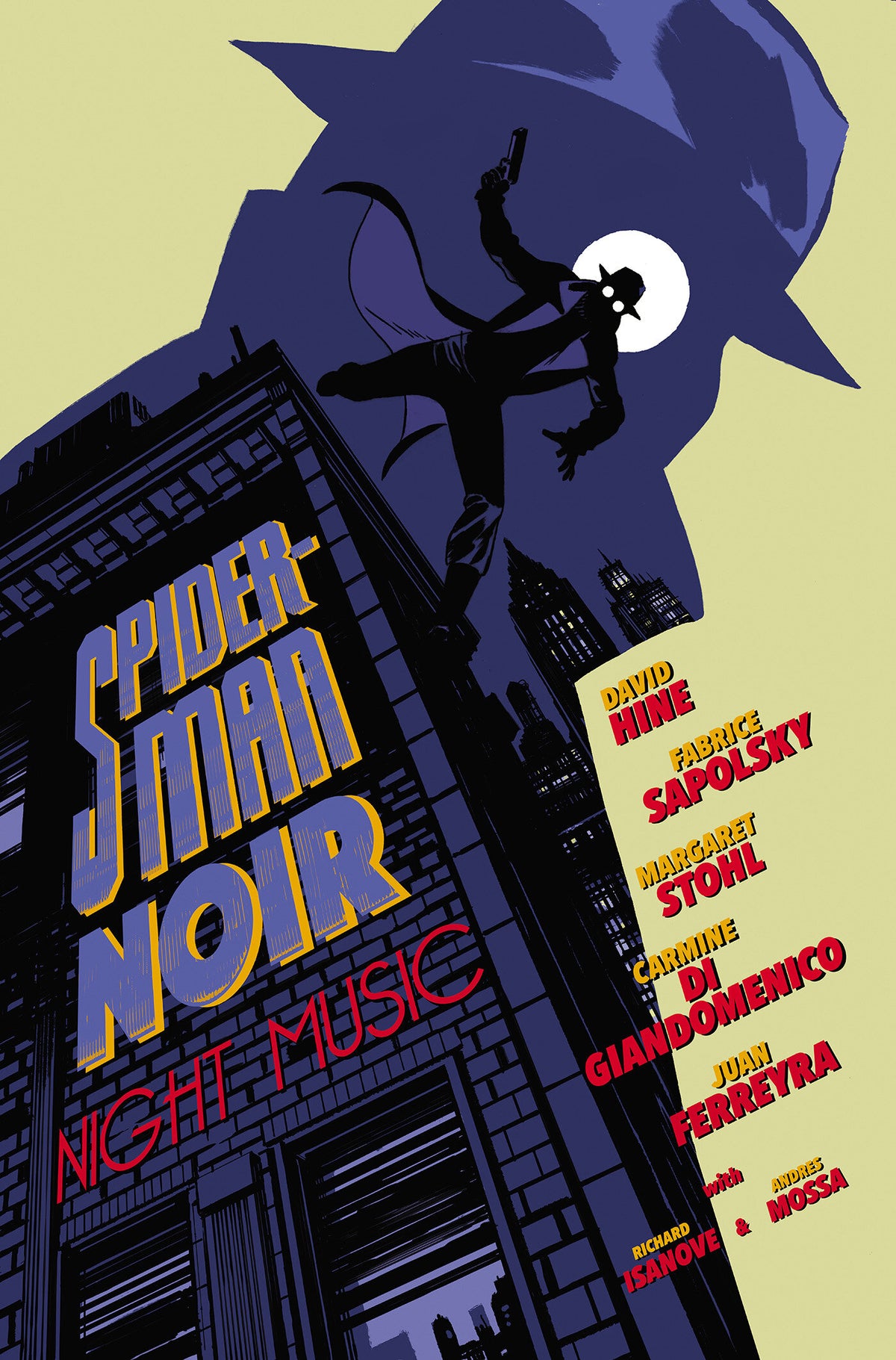 Cover of Spider-Man Noir: Night Music [Marvel Compact], cover art by Marcos Martin