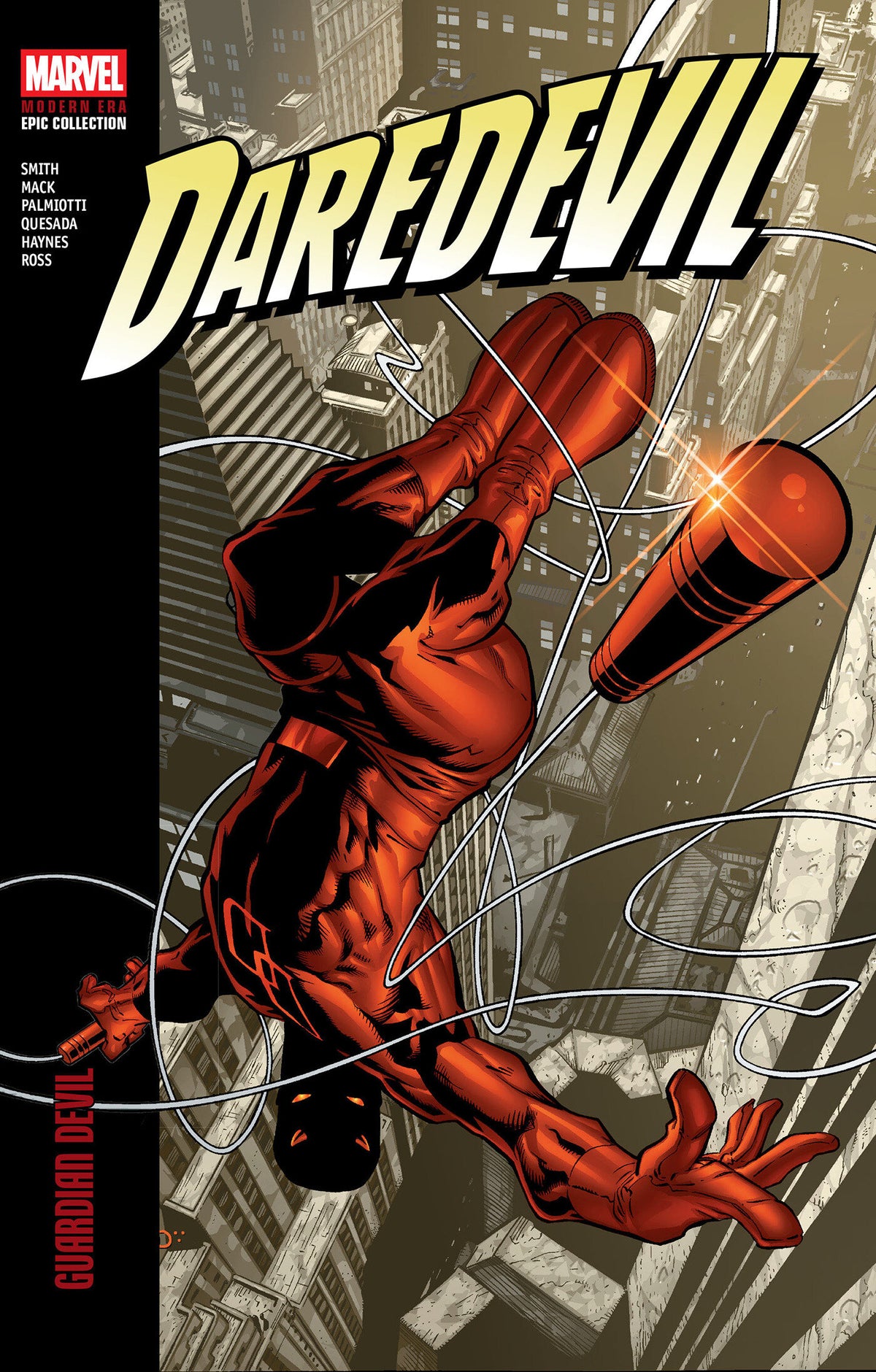 Cover of Daredevil Modern Era Epic Collection: Guardian Devil, cover art by Joe Quesada