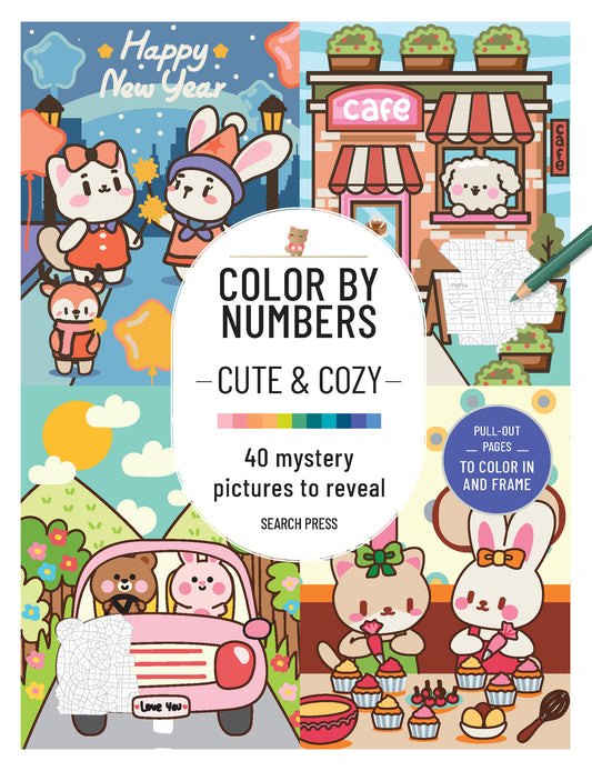Color by Numbers Cute and Cozy