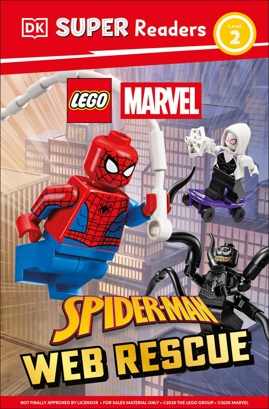 Cover of DK Super Readers Level 2 LEGO Spider-Man Web Rescue - TP