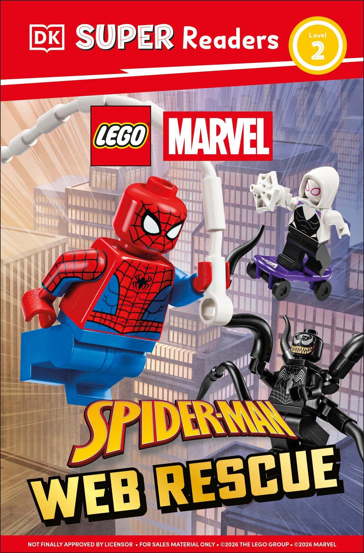 Cover of DK Super Readers Level 2 LEGO Spider-Man Web Rescue - HC